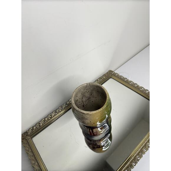 Vintage Art Pottery Coffee Mug Cup Grey Green Studio Pottery Glazed unsigned - Picture 6 of 10